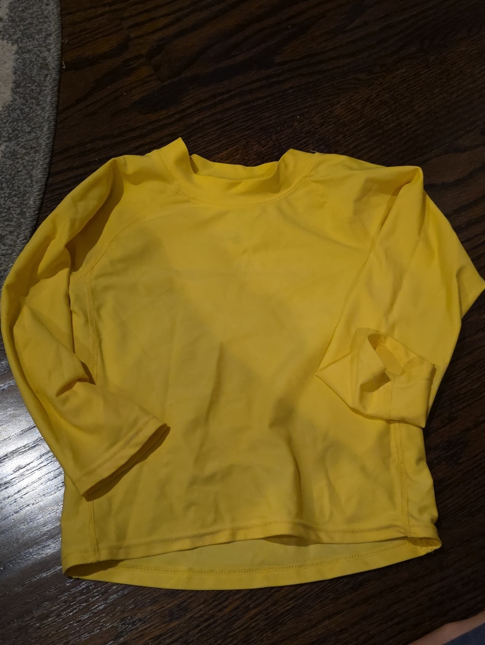 Children's Long Sleeve Swim Rashguard - Bright Yellow